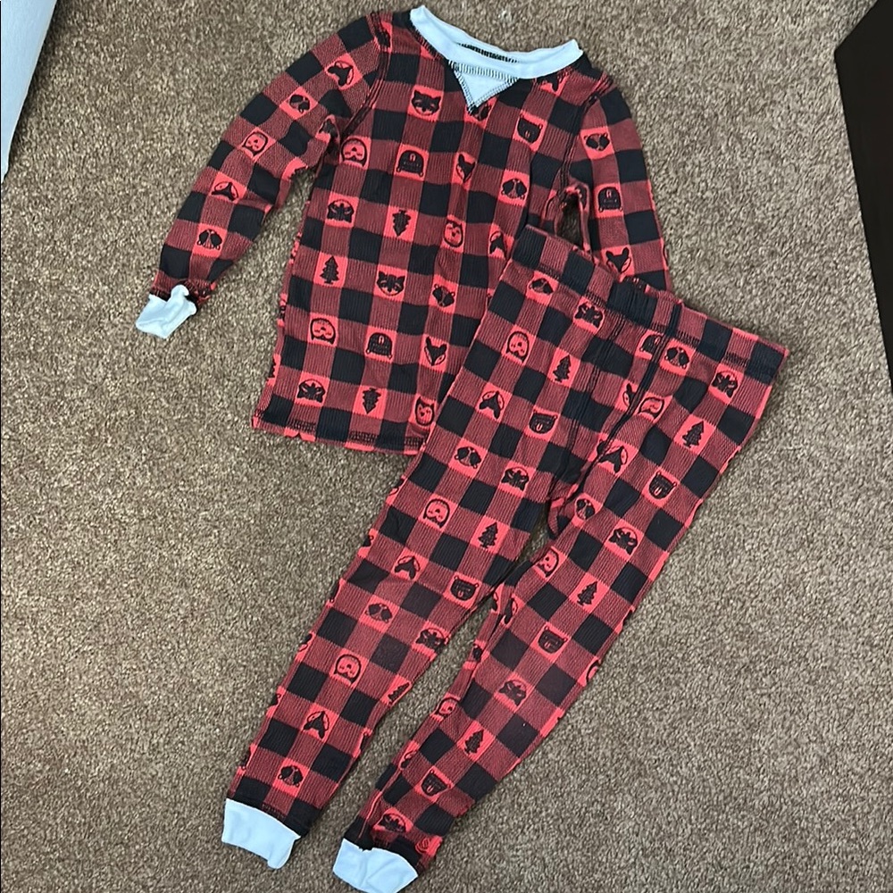 Cozy Red and Black Plaid Thermal